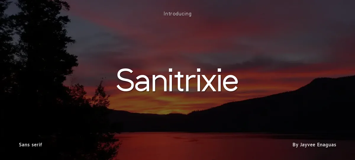 Sanitrixie font preview