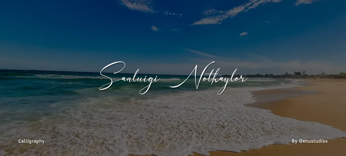 Sanluigi Nothaylor font preview