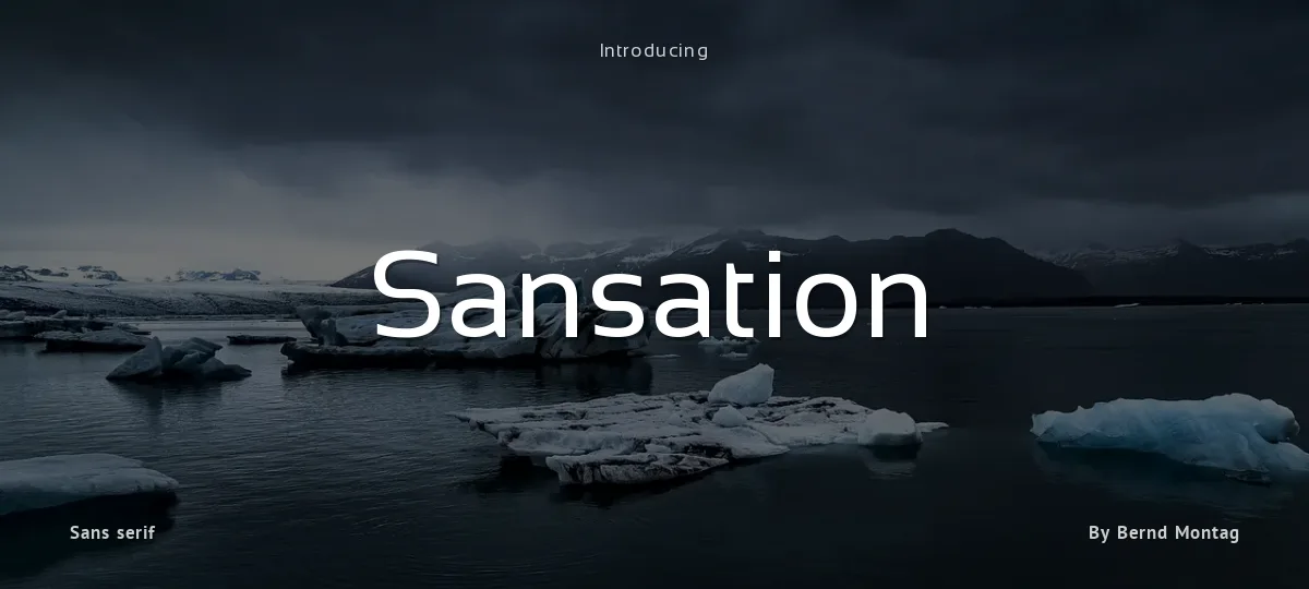Sansation font preview