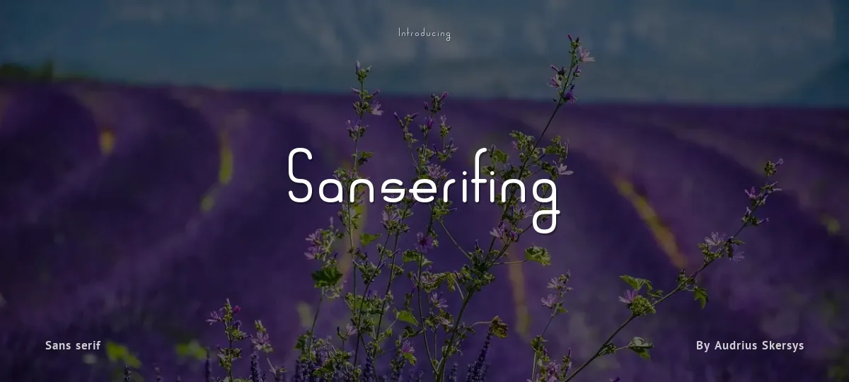 Sanserifing font preview