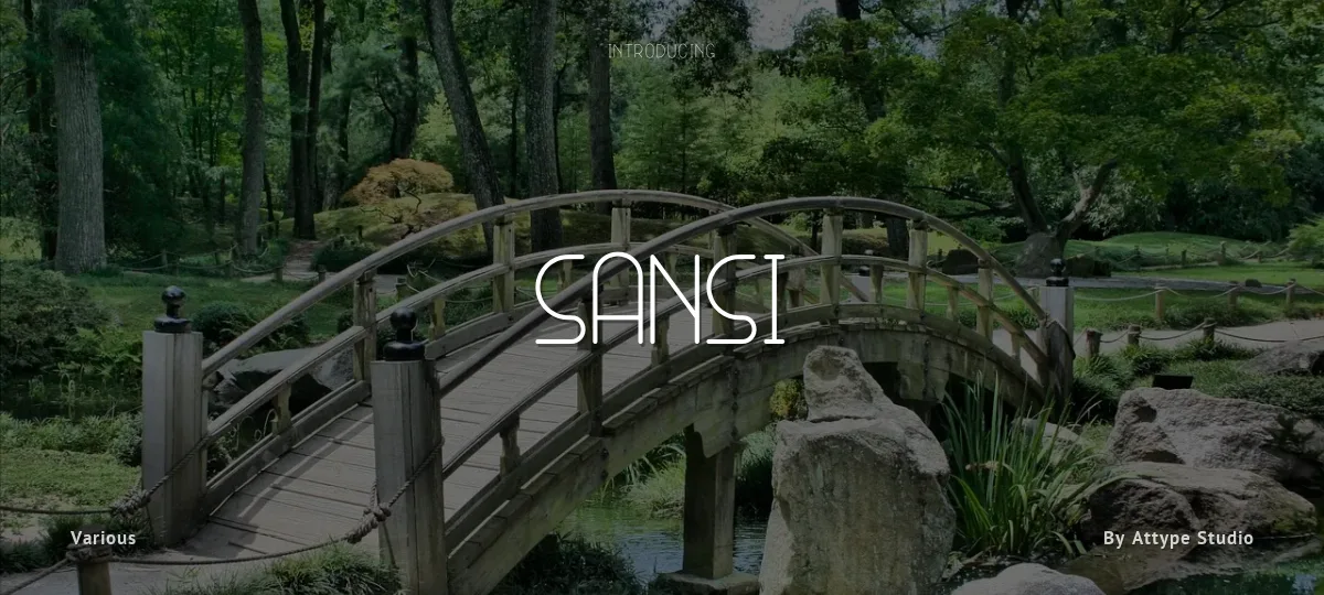 Sansi font preview