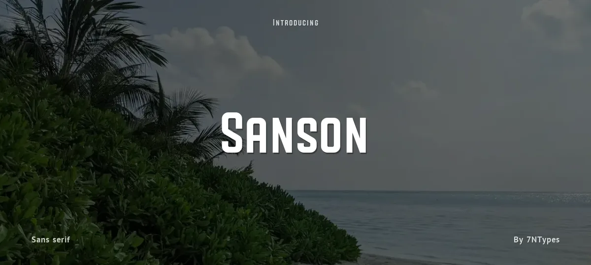 Sanson font preview