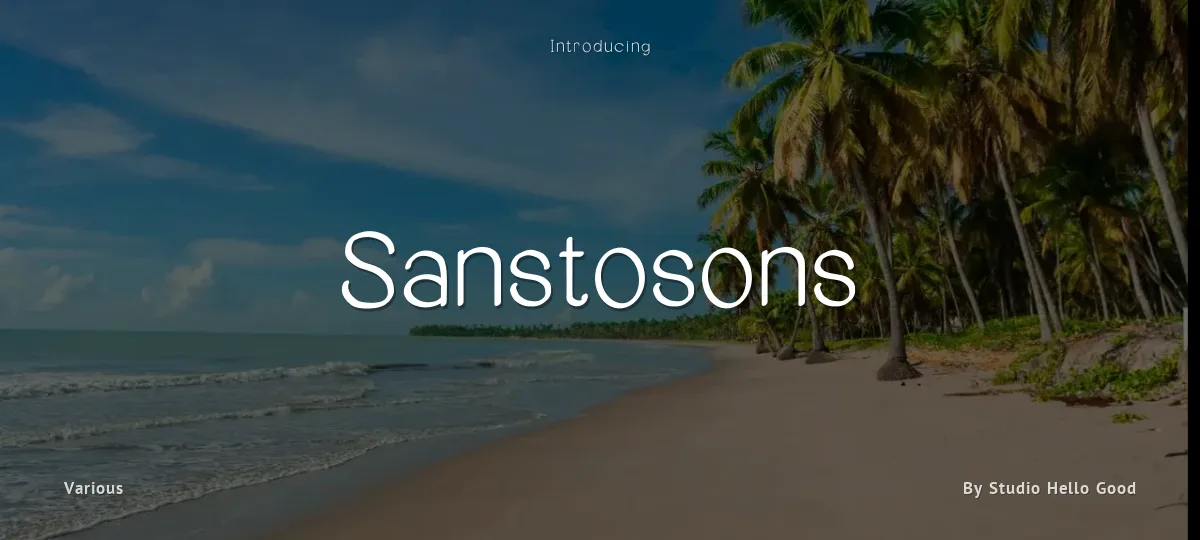 Sanstosons font preview