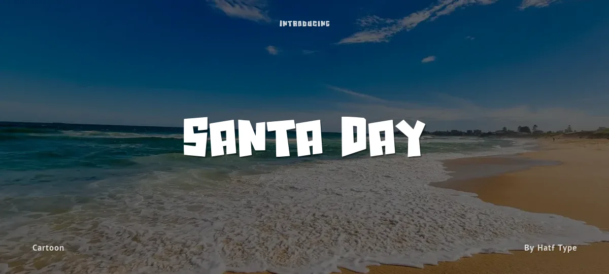Santa Day font preview