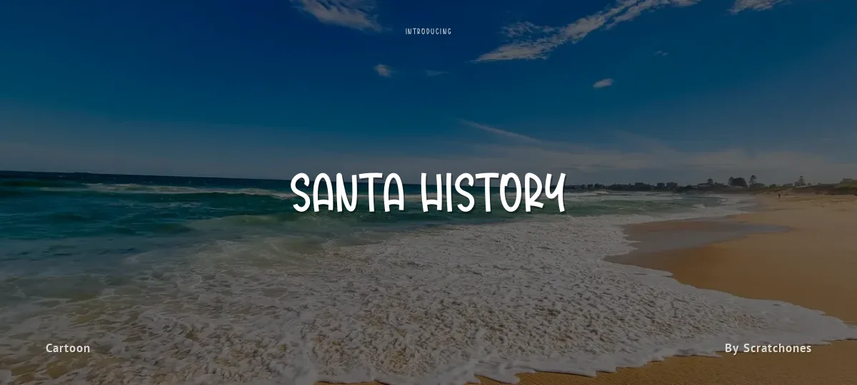 Santa History font preview