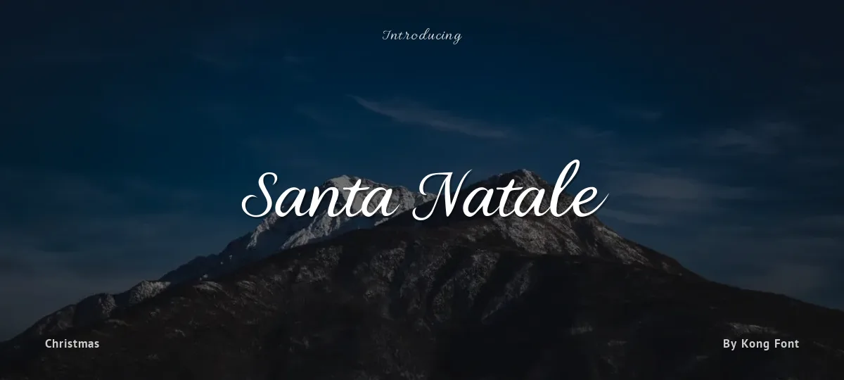 Santa Natale font preview