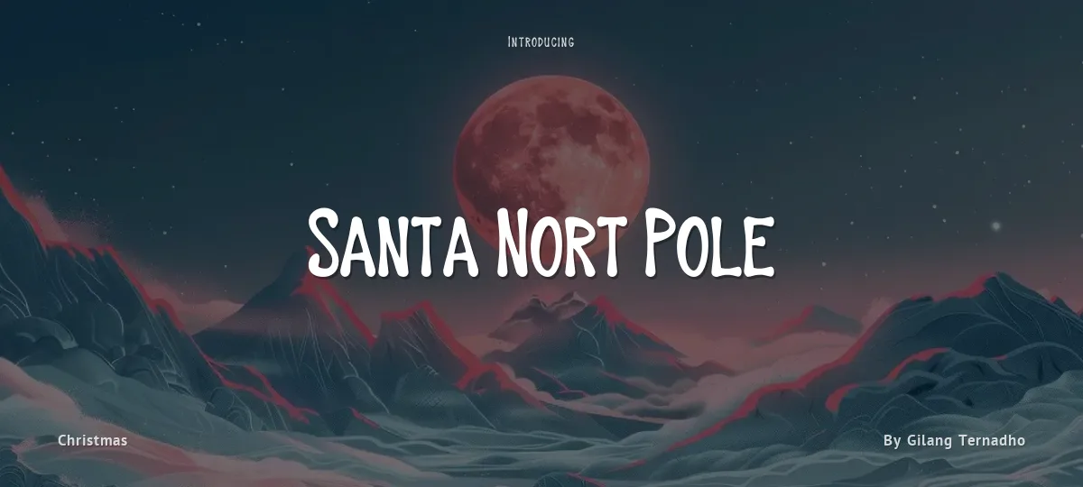 Santa Nort Pole font preview
