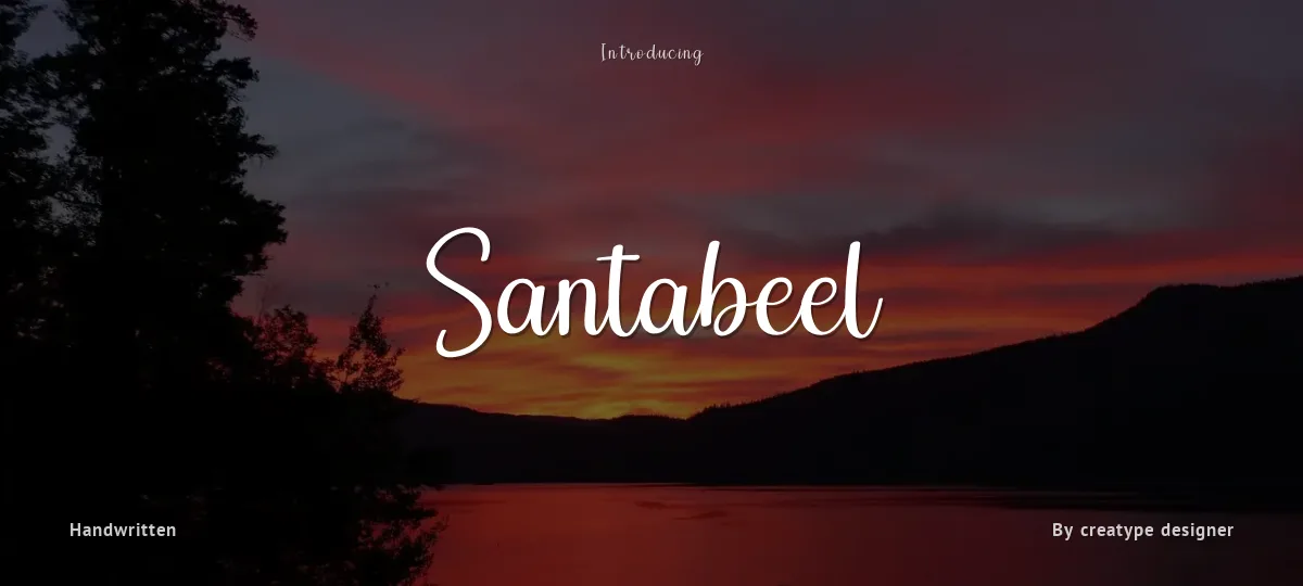Santabeel font preview