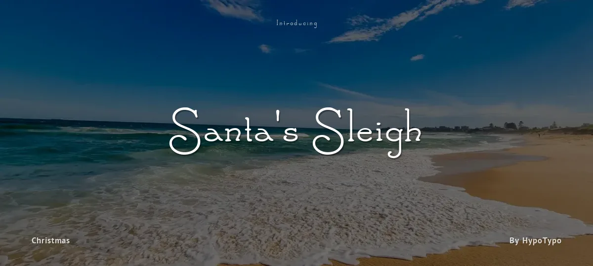 Santa's Sleigh font preview