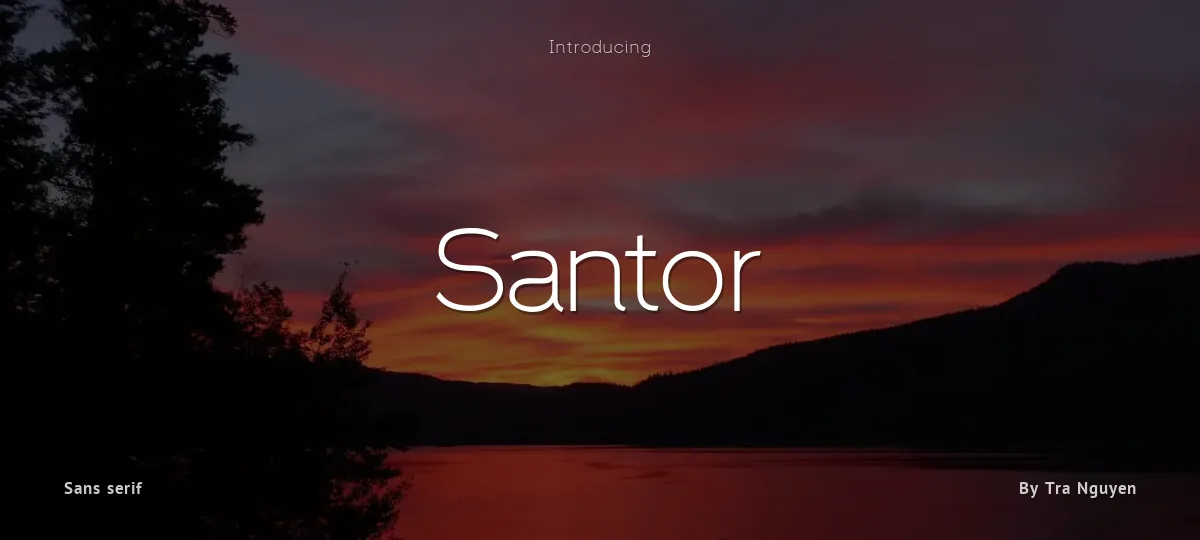 Santor font preview
