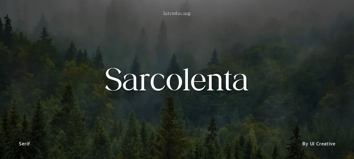 Sarcolenta font preview