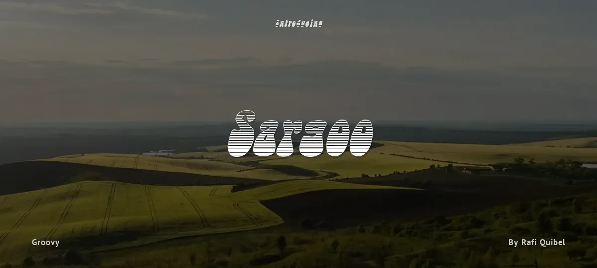 Sargoo font preview