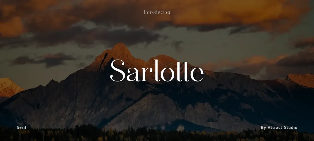 Sarlotte font preview