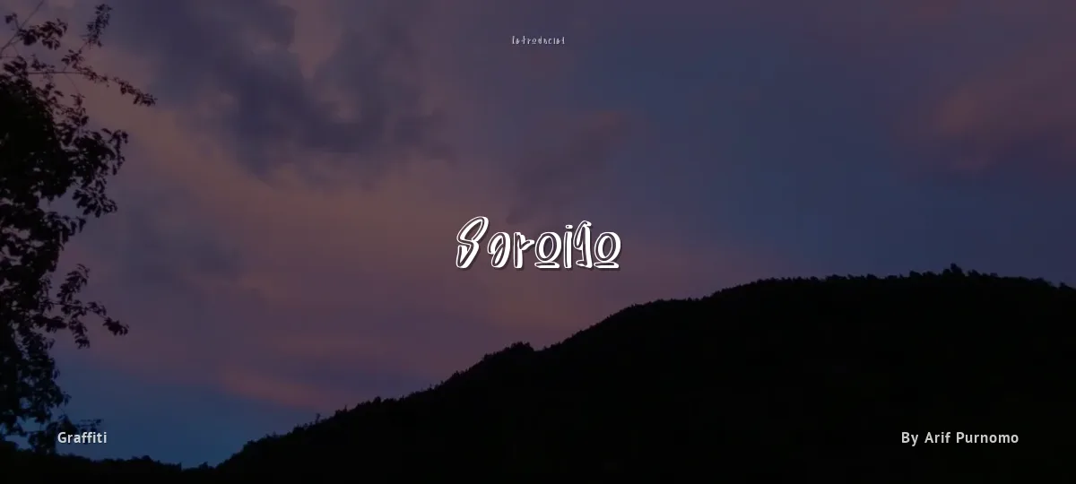 Saroigo font preview