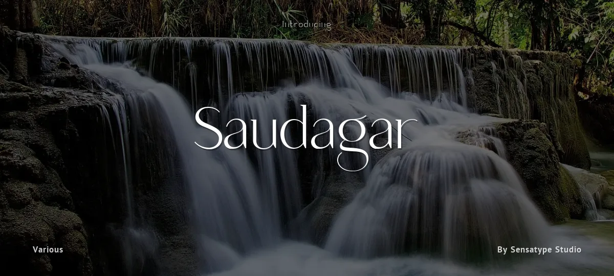 Saudagar font preview
