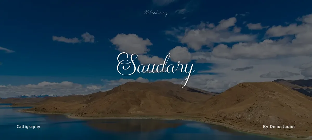 Saudary font preview