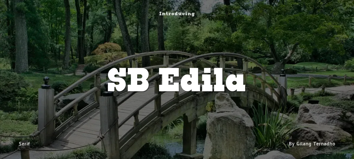 SB Edila font preview