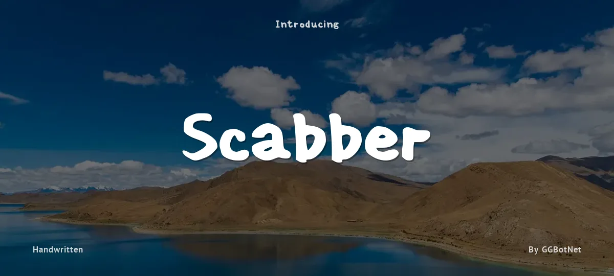 Scabber font preview