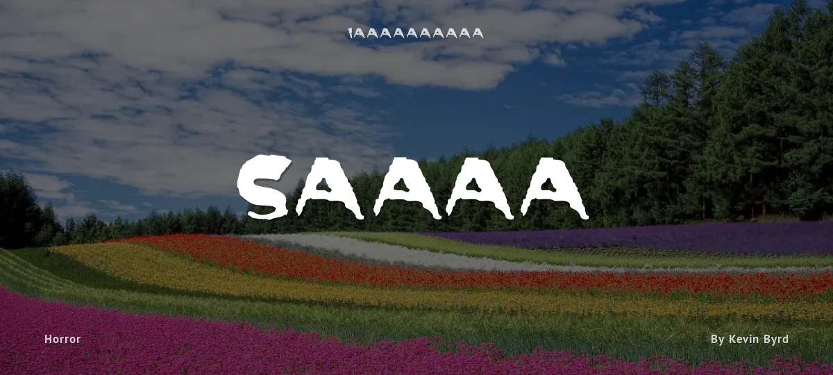 Scary font preview