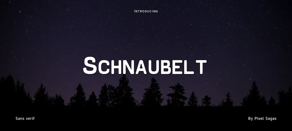 Schnaubelt font preview