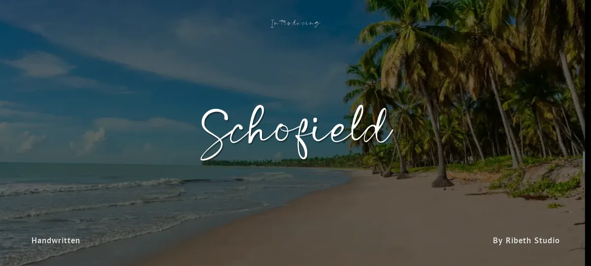 Schofield font preview