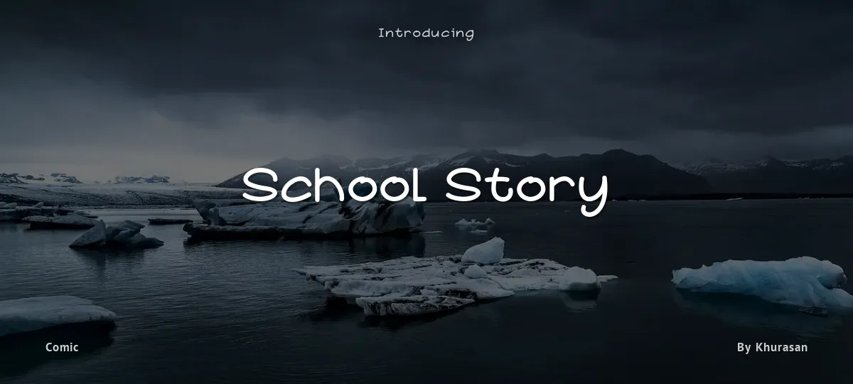 School Story font preview