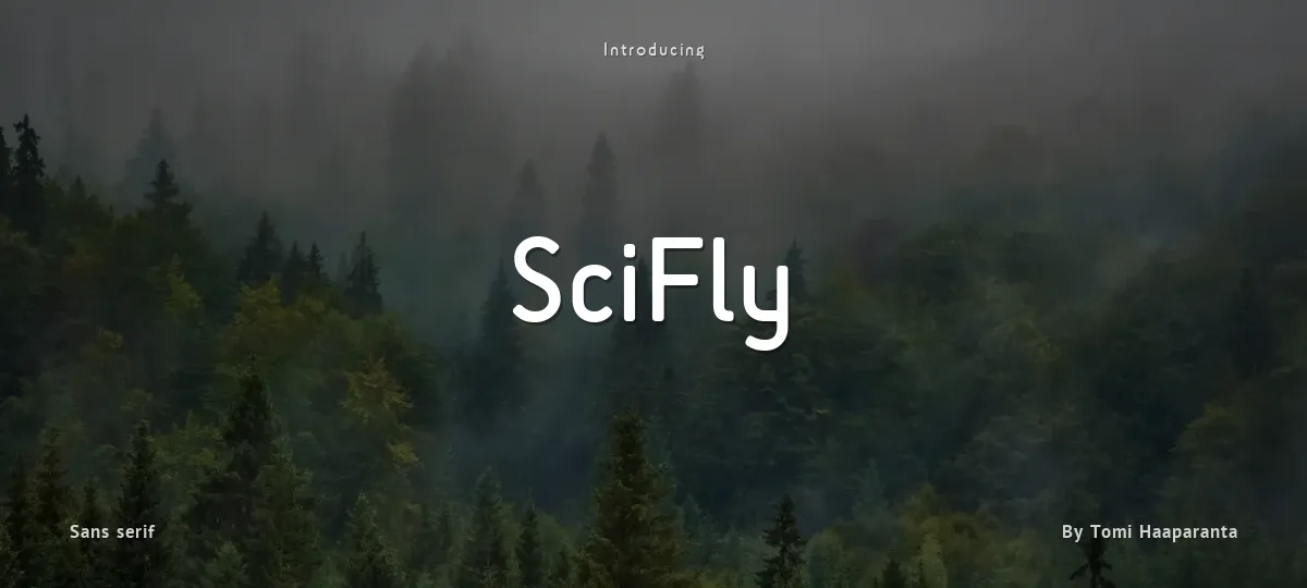 SciFly font preview