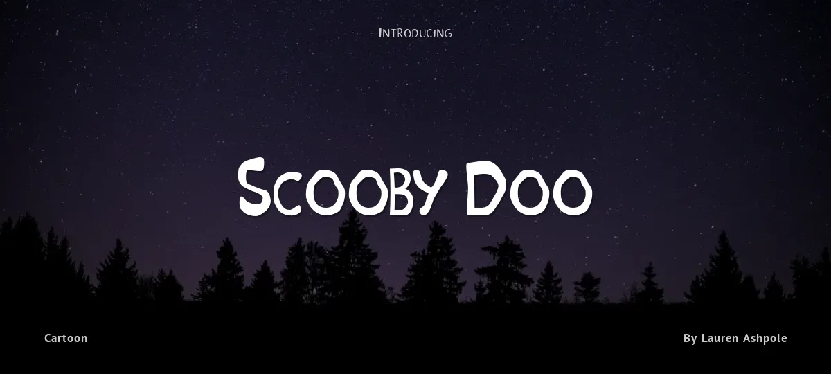 Scooby Doo font preview