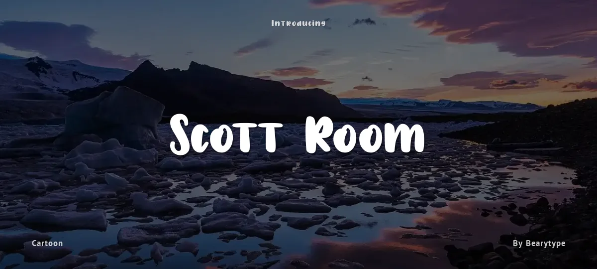 Scott Room font preview