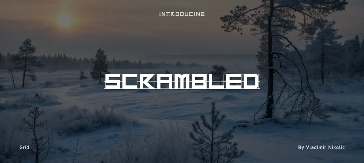Scrambled font preview