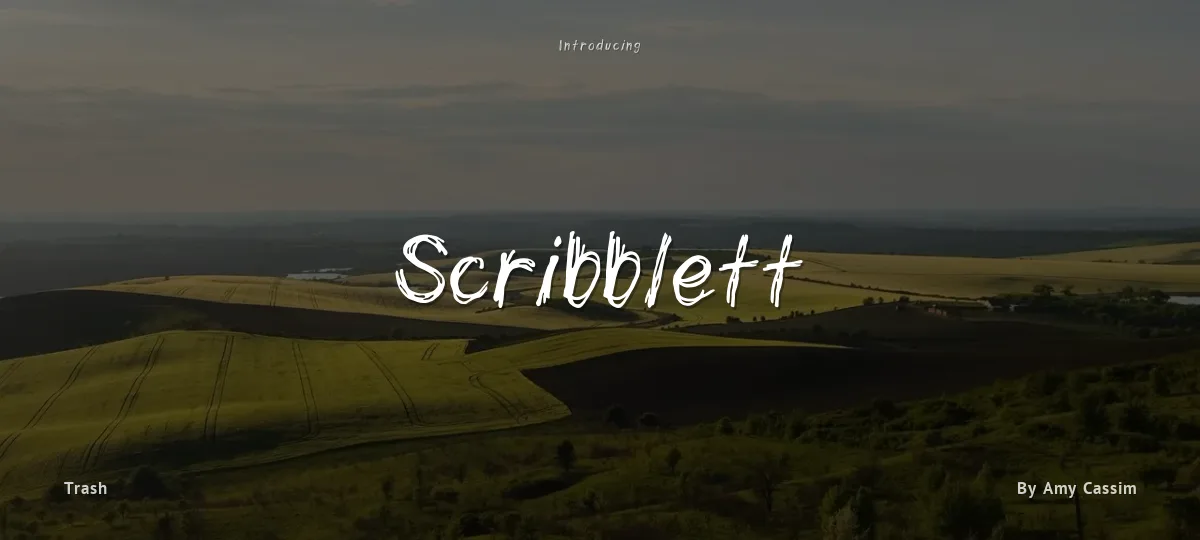 Scribblett font preview