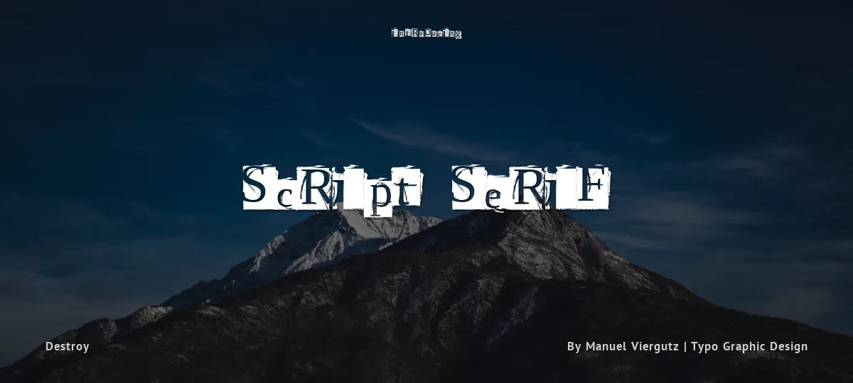 Script Serif font preview