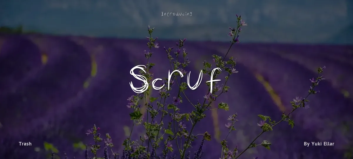 Scruf font preview