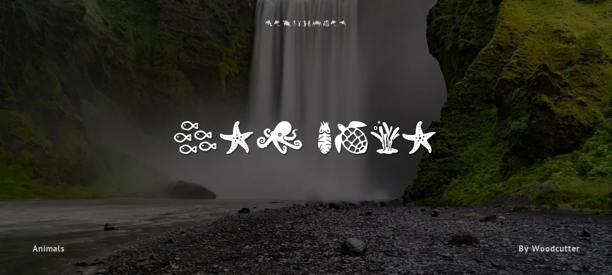 Sea Life font preview