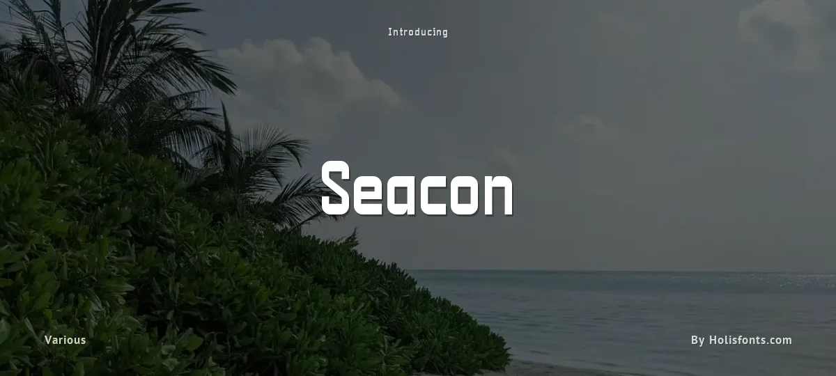 Seacon font preview