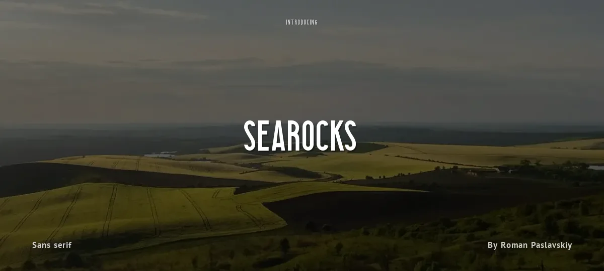 Searocks font preview