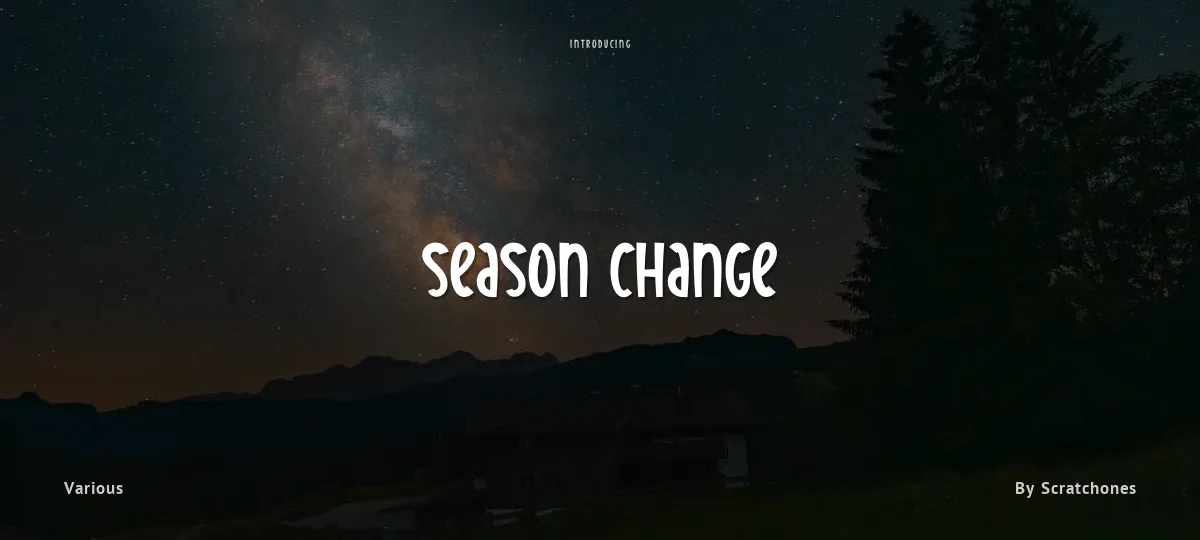 Season Change font preview