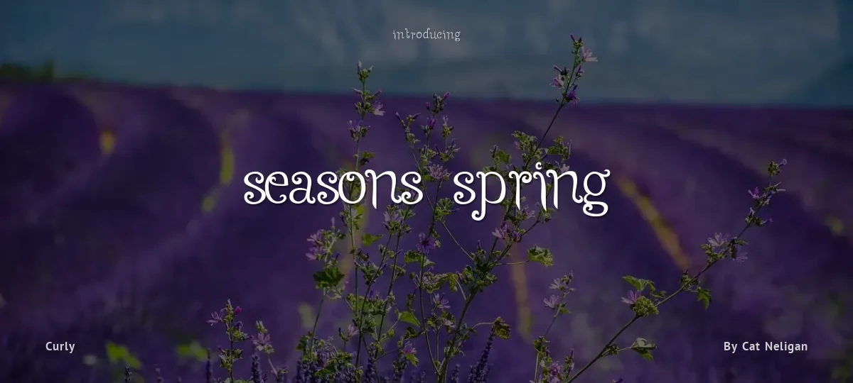 Seasons-Spring font preview