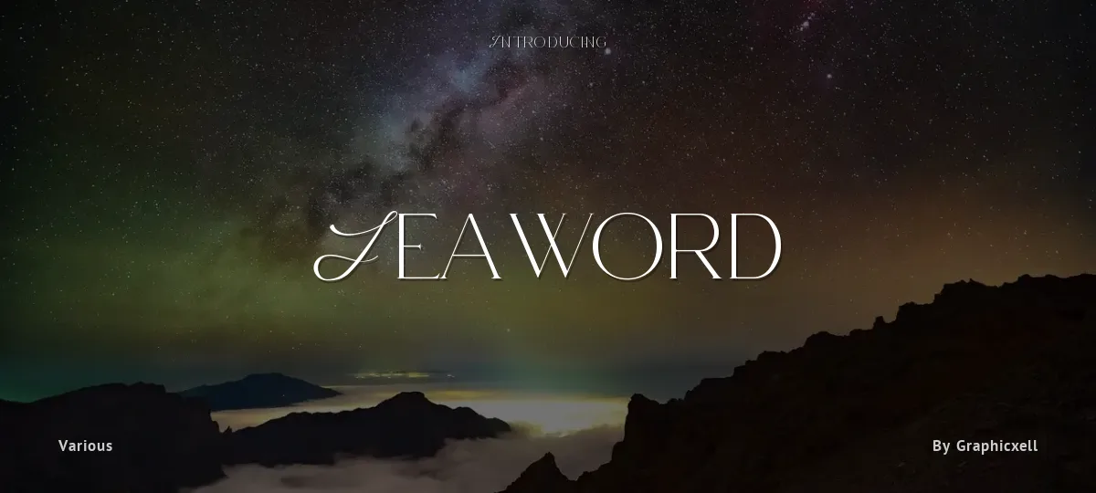 Seaword font preview