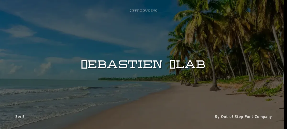 Sebastien Slab font preview