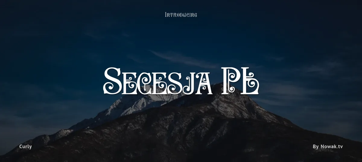 Secesja PL font preview