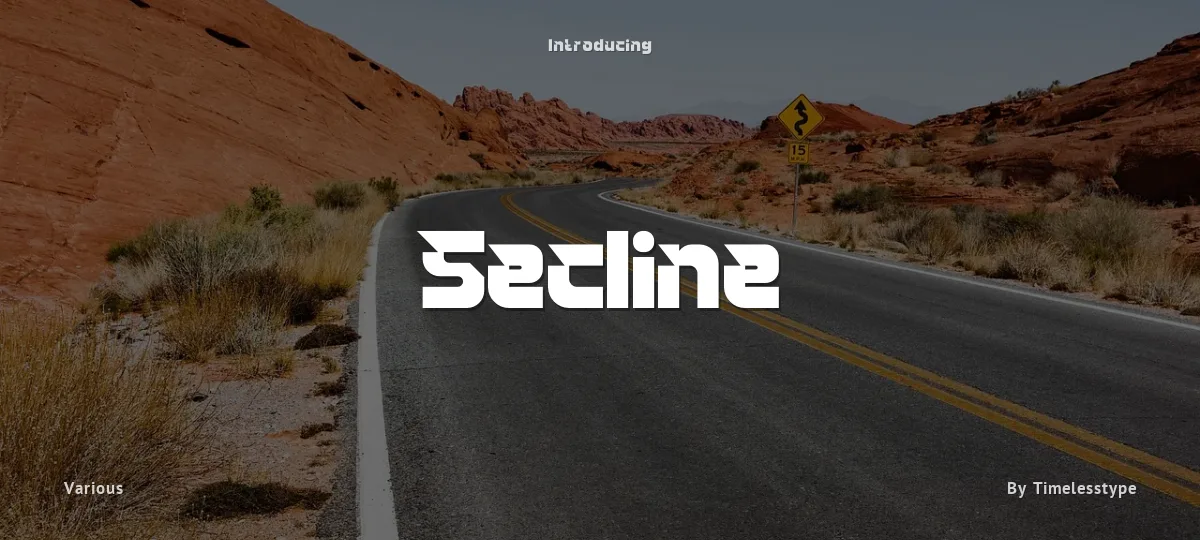 Secline font preview