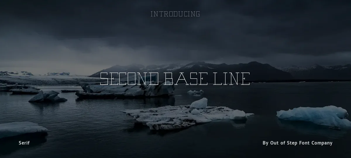 Second Base Line font preview