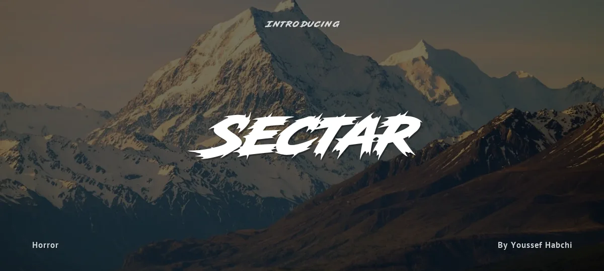 Sectar font preview
