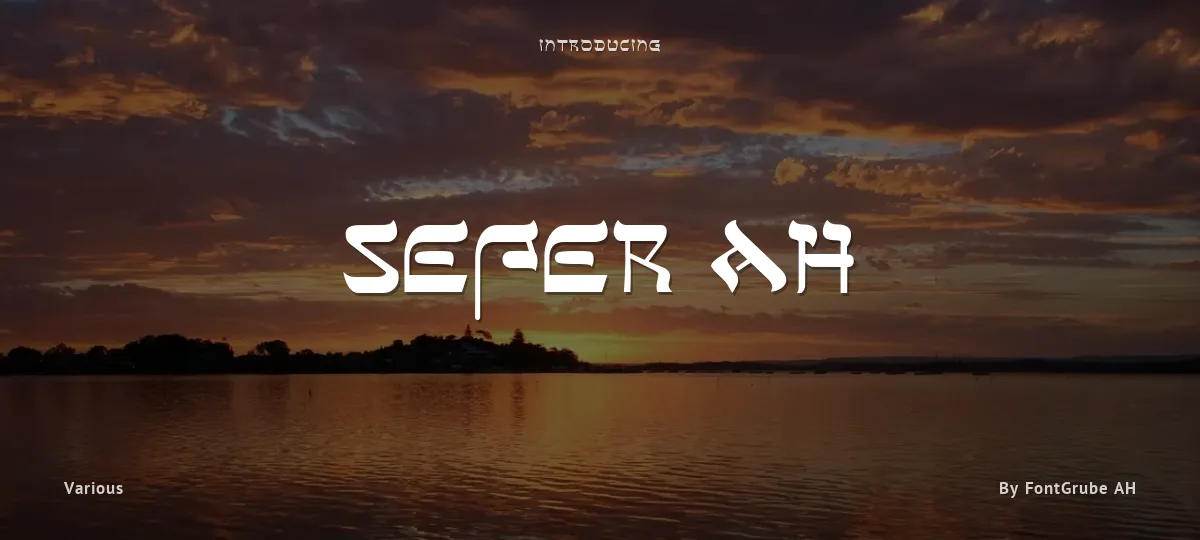 Sefer AH font preview