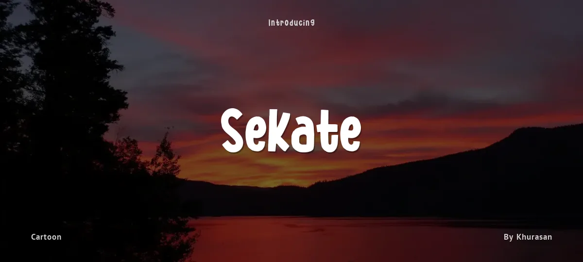 Sekate font preview