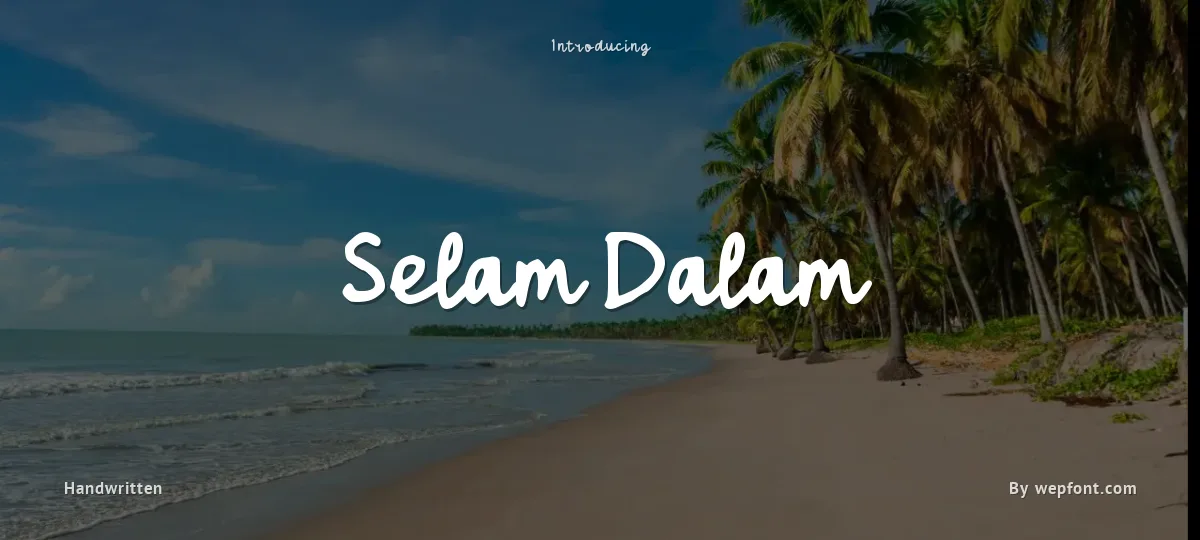 Selam Dalam font preview