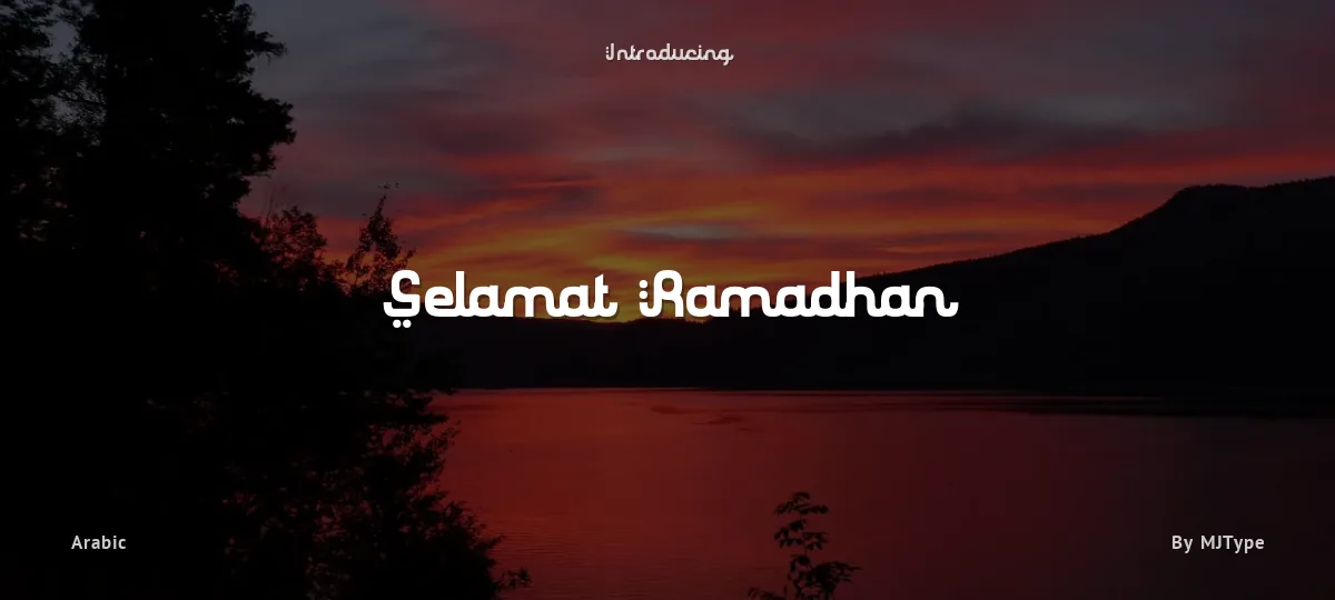 Selamat Ramadhan font preview
