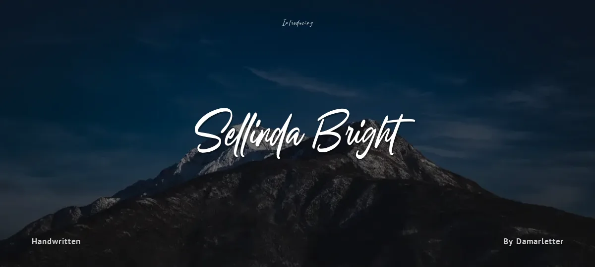 Sellinda Bright font preview