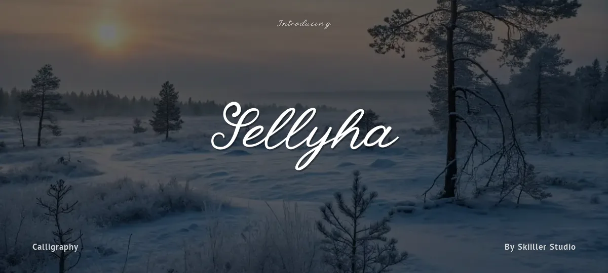 Sellyha font preview